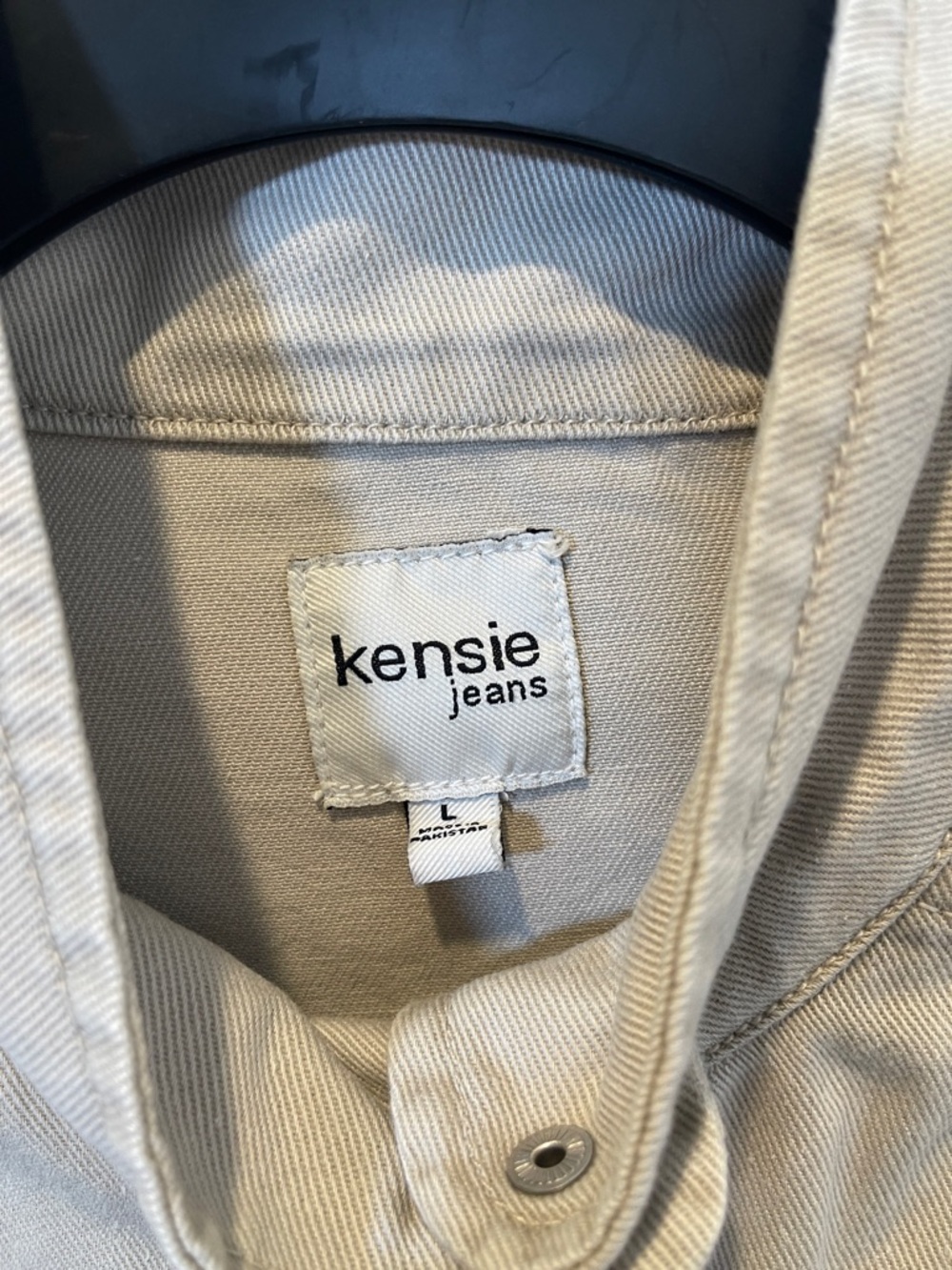 Kensie Beige Utility Drawstring Jacket - Picture 3 of 5